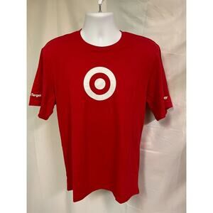 NEW Target Stores official unisex VOLUNTEERS employee staff Red Dot T-Shirt Sz M
